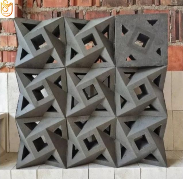 Roster beton motif bintang