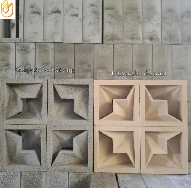 Roster beton motif walet