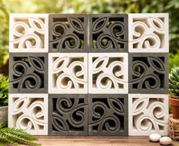 Roster beton motif batik